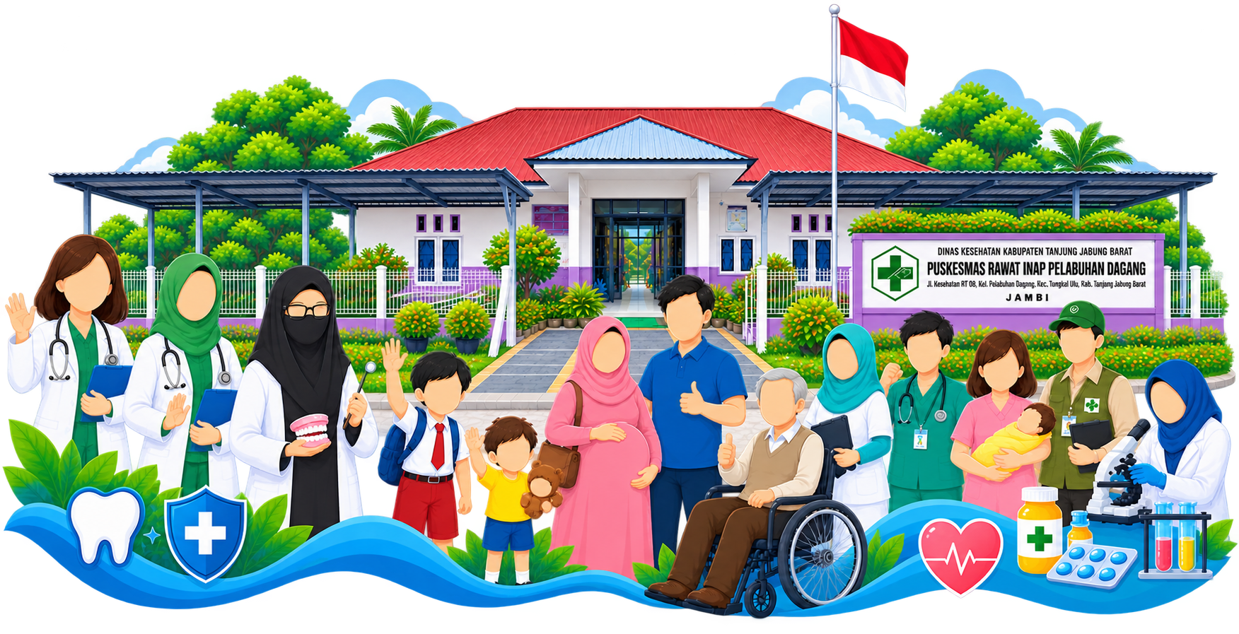 Ilustrasi Kesehatan Puskesmas